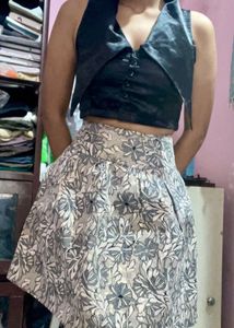 Floral Golden Skirt