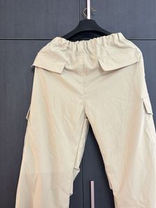 Beige Parachute Pants