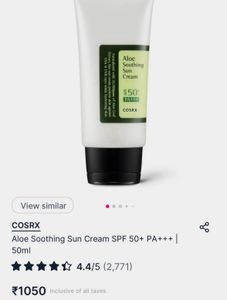 Cosrx Sunscreens SPF 50+ PA +++
