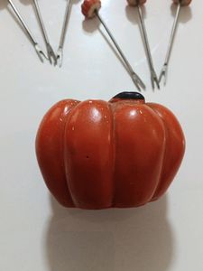Ceramic Pumpkin With 6 Pick St