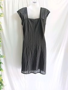 Vintage Lace Black Dress