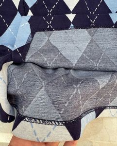 H&amp;M Mini Skirt Blue Plaid Size XS