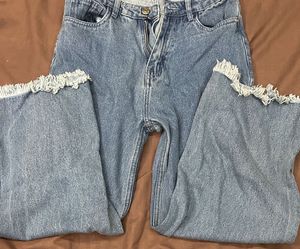 Frayed Hem Jeans