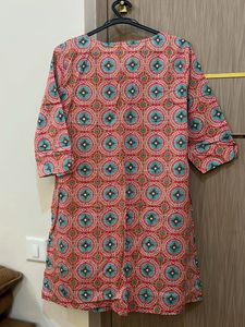 Co-ord Set - Printed Palazzos With Short Kurta