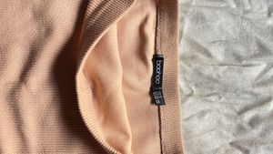 Beige Ribbed Skirt
