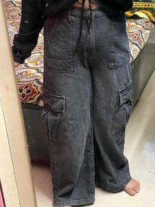 Trendy Black Cargo Pants