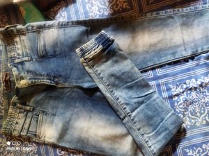 Light Wash Denim Joggers