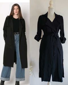 Elegant Black Trench Coat