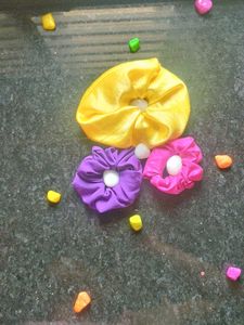 Colorful Hair Scrunchies