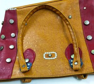 Hand bag pearls Stone large purse unique fancy