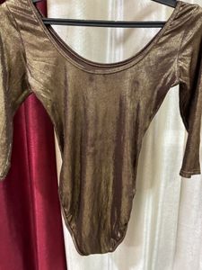 Shinny Golden Bodysuit