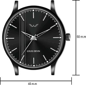 Louis Devin Watch For Men Black