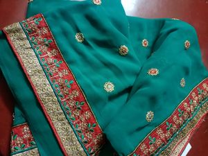 New Sea Green Saree