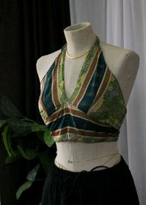 Patterned Halter Top