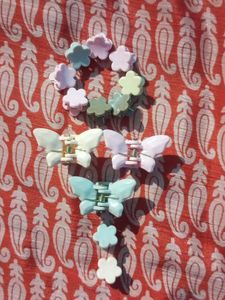 Cute Pastel Butterfly Mini Hair Clips