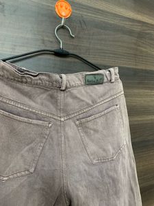 Brown straight cut jeans