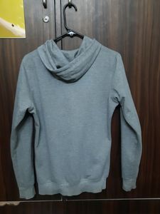 Madison Street Grey Hoodie With Embroidery