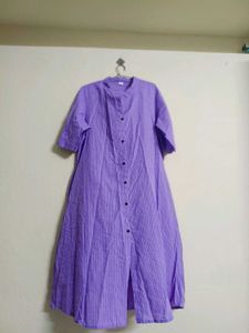 lavander A-line kurta set for women