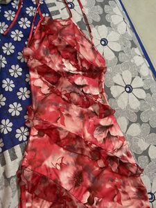 Floral Ruffle Mini Dress