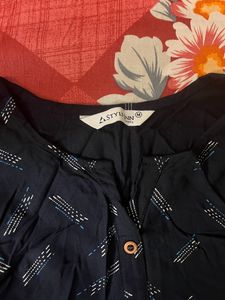 Navy Blue Kurta