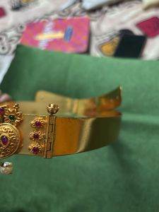 Vintage Gold Lakshmi And Manga Temple Waist Belt