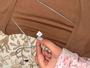 Brown Bodycon Maxi Dress – Size S (With Freebie)