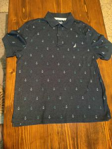 Nautica Anchor Print Polo Shirt