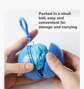 Ball Shape Disposable  Raincoat New With Tag☔