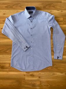 Lancetti Milano Blue Patterned Shirt