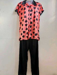 Heart Print Sleep Shirt