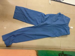 High Waist formal blue pants