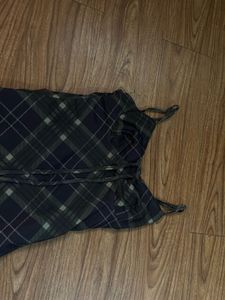 Plaid Mini Slip Dress