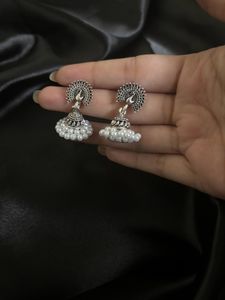 Pearl Peacock Earrings