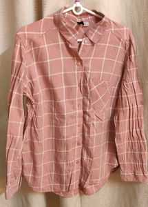 Pink Plaid Shirt