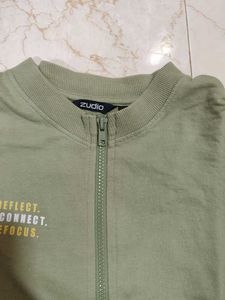 Green Zip-Up Jacket