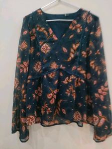 Printed Chiffon Top