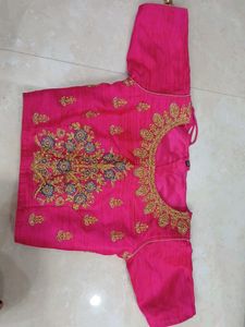 Pink Embroidered Lengha