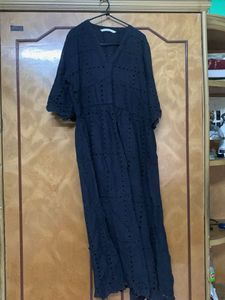 Black Hakoba Medi Dress