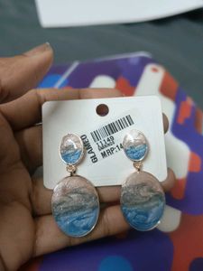 Ocean mist oval drop Earrings