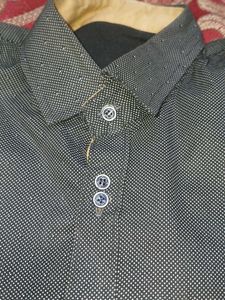Stylish Black Patterned Shirt