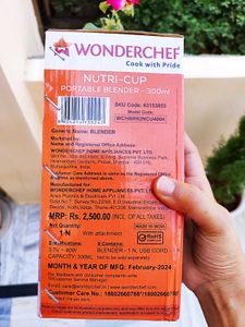 Wonderchef  Nutri Cup Portable Blender