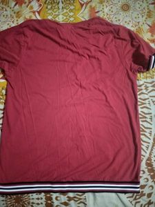 Maroon T-Shirt For Man