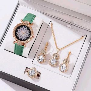 Elegant Watch & Jewelry Set
