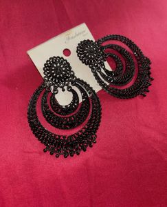 Black Statement Earrings