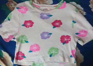 Floral Print Crop Top