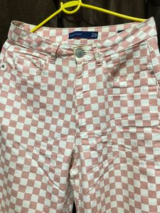 Red Shorts &amp; Pink Checkered Pants