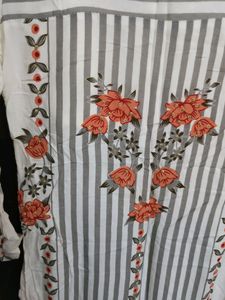 Cream Colour Kurta Set With Palazzo