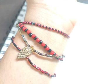 Goth And Boho Bracelet Stack 🥀🕸️