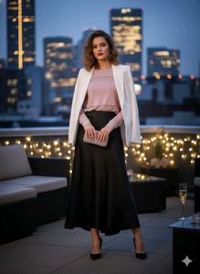 🌸 AMISU "Adobe Rose" Striped Knit Top 🌸