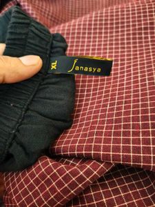 Varanga Burgundy Kurta With Janasya Palazzo